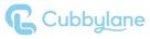 Cubbylane baby blue horizontal logo